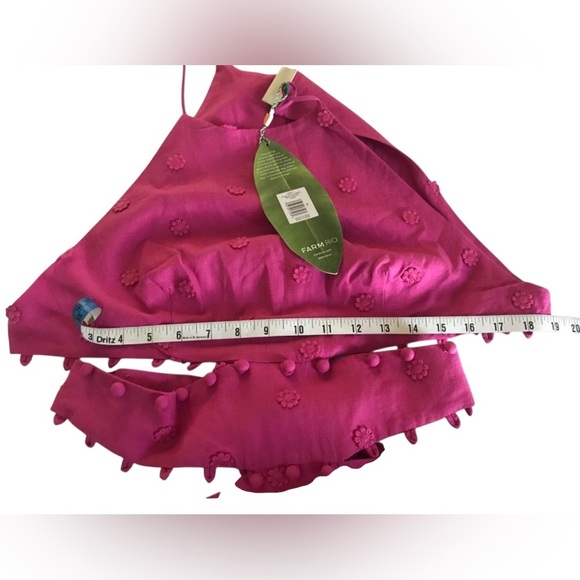 Farm Rio
3D Flower Sleeveless Cutout Halter Midi Dress Size XL - Picture 4 of 9